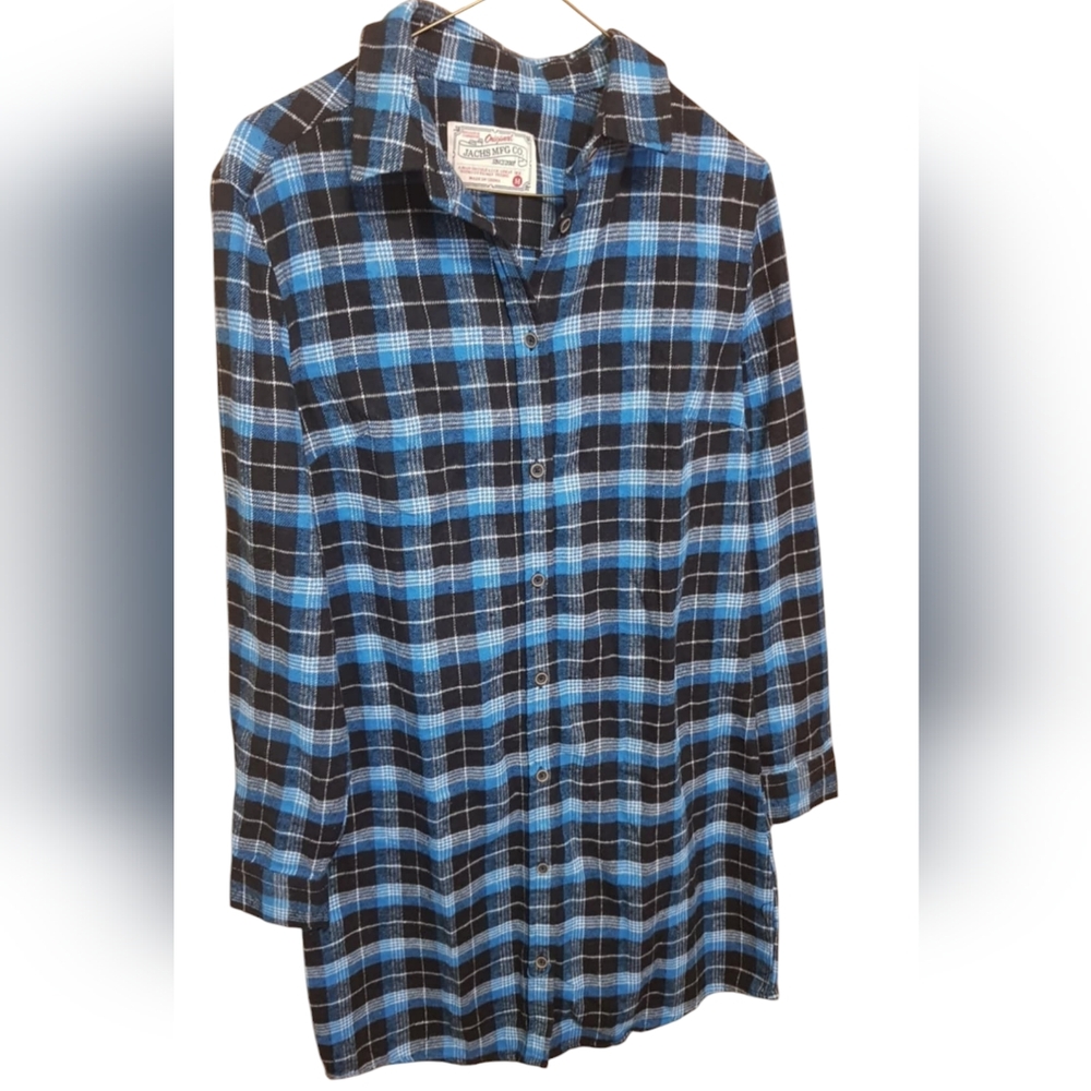 Flannel Blue Dress